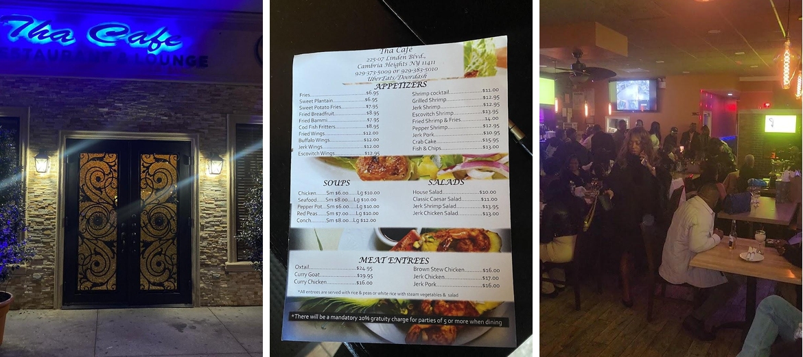 Tha Cafe Menu
